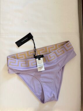 Versace Lilac La Greca Bikini Bottom